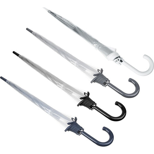 Зонт-трость женский (металл, пластик, 60см) арт.302-014 Россия