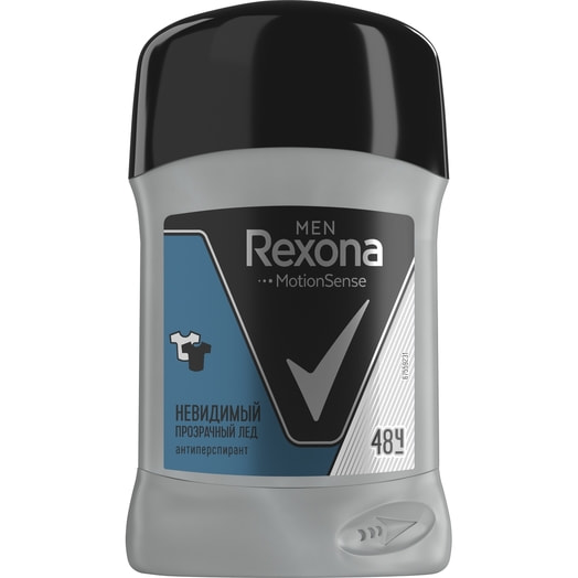 Антиперспирант-карандаш REXONA 50мл Инвизибл Айс муж. Россия