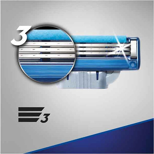 Сменные кассеты Gillette Mach3 для бритья 4шт Procter & Gamble Вьетнам