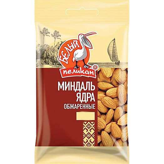 Миндаль ядра 100г ООО Детави Чили Белый Пеликан