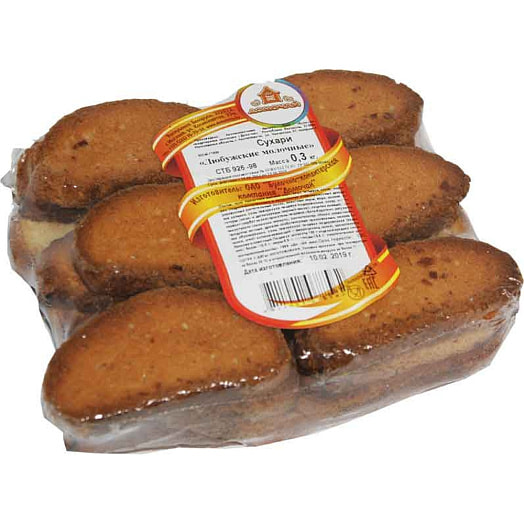 Сухари Любужские молочные 300г Домочай Беларусь