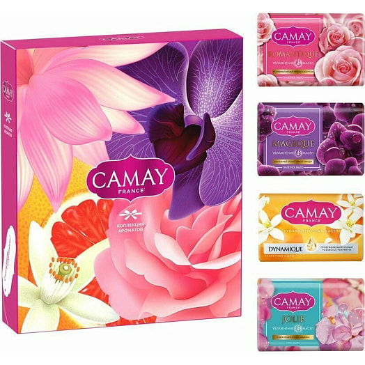 Набор CAMAY Коллекция ароматов (мыло 3Х85г, крем-мыло 85г) Unilever Россия CAMAY