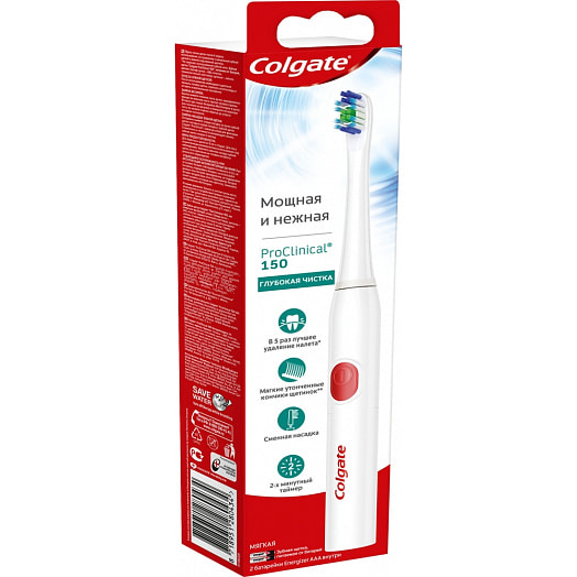 Щетка зубная Pro Clinical 150 питаемая от батарей COLGATE PALMOLIVE Китай Colgate