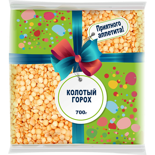 Горох колотый шлифованный 700г ОДО ЭколайнГрупп Россия