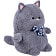 Подарочная игрушка Пухляшик-кудряшик кот арт.PUHK01 СООО Волшебный остров Беларусь