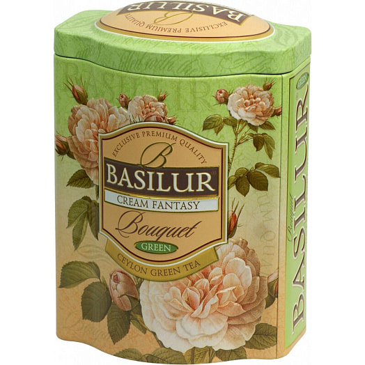 Чай зеленый Букет Кремовая фантазия 100г жб листовой Basilur Tea Export Шри-Ланка Basilur