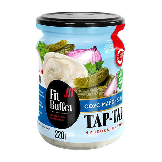 Майонезный соус Fit Buffet Тар-Тар 220г ООО ФИТ Россия Fit Buffet