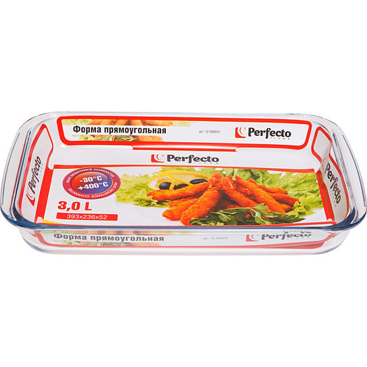 Форма Perfecto Linеa из жаропрочного стекла 3л прямоугольная Китай