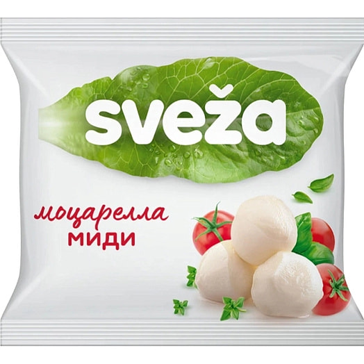 Сыр мягкий Свежа Моцарелла миди 45% 150г ОАО Савушкин продукт Беларусь Савушкин продукт