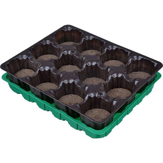 Набор для рассады (торфяные таблетки 12шт, кассета, лоток) арт.179-059 Россия