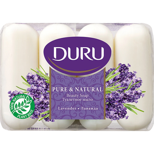 Мыло туалетное твердое Duru Pure and Natural Комфорт 4*85гр Турция