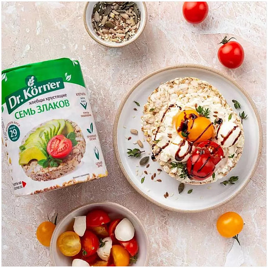 Хлебцы Хлебцы Dr.Korner 100г семь злаков Россия