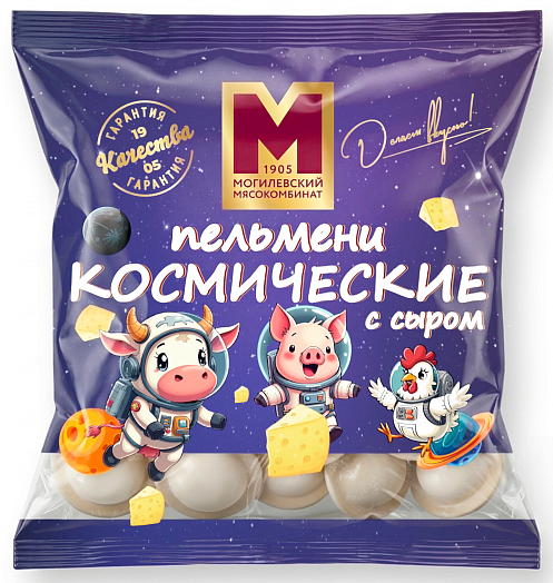 Пельмени Космические с сыром 450г ОАО Могилевский МК Беларусь