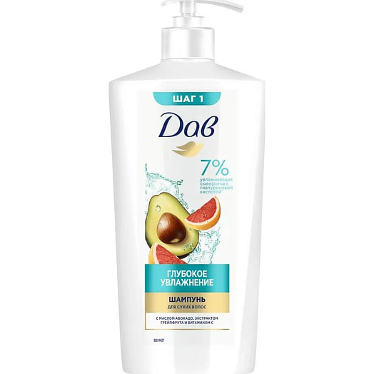 Шампунь для волос Dove 630мл глубокое увлажнение Unilever Россия Dove