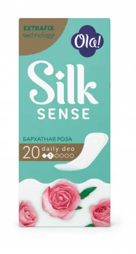 Прокладки ежедневные Silk Sense DAILY DEO бархатная роза 20шт ХАЙДЖЕНИК АО Россия Ola!