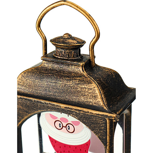 Подсвечник новогодний Санта (7*3,8*12,8см) арт.Т-5955 Китай