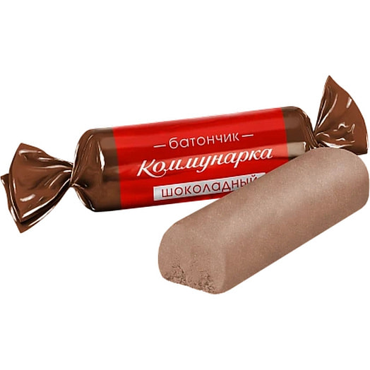 Конфеты Батончик Коммунарка шоколадный неглазир Беларусь