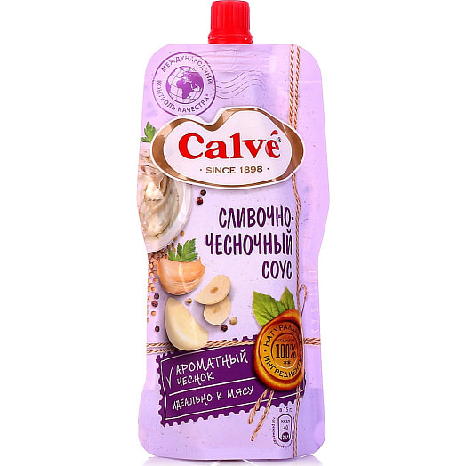 Соус Calve 230г Сливочно-чесночный Россия