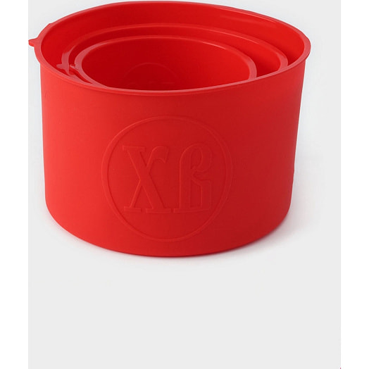 Набор форм для выпечки Куличики (3шт, 15,5/13/10см, красный) арт.1057150 Китай