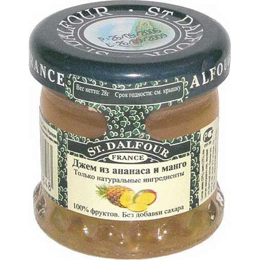 Джем из ананаса и манго мини 28г ст/б St. Dalfour Франция