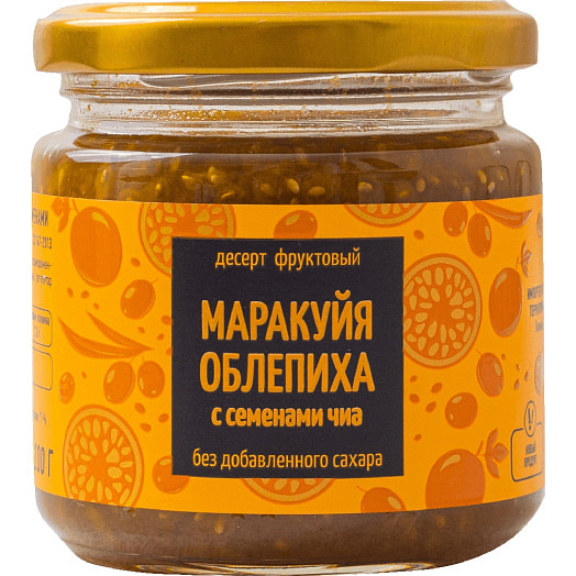 Десерт фруктовый Маракуйя, облепиха с семенами чиа 240г Беларусь