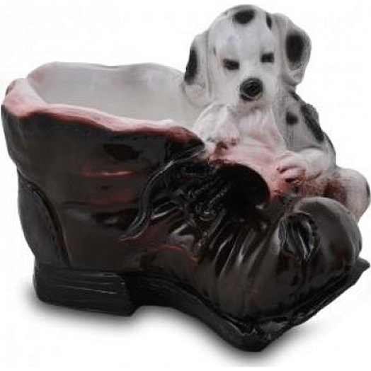 Кашпо Башмак-Далматинец 28см гипс арт.ГД-5КП07 Россия