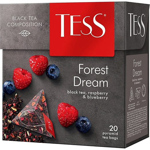 Чай Tess Forest Dream чёрный 36г лесные ягоды 20*1.8г Орими Россия
