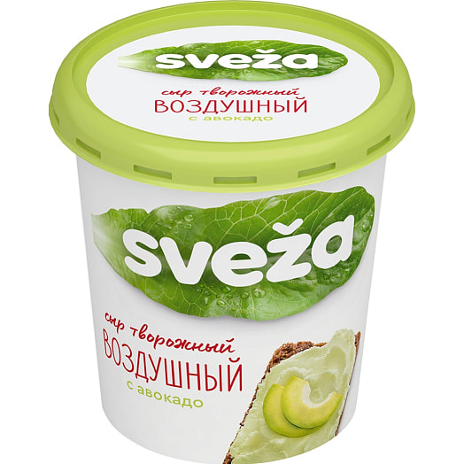 Сыр творожный воздушный Свежа 60% 150г плстак авокадо Савушкин продукт Беларусь Савушкин продукт