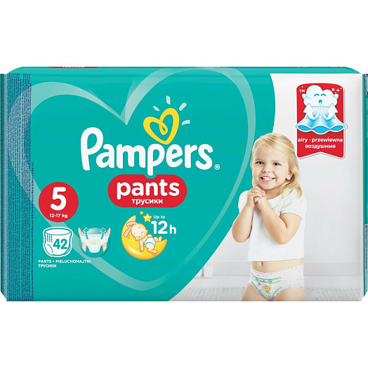 Подгузники трусики Pants junior (12-17кг) 42шт Россия