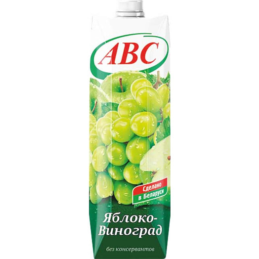 Нектар АВС 1л тетра-пак яблочно-виноградный Беларусь
