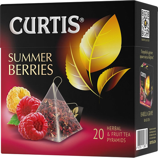 Чайный напиток CURTIS Summer berries 40.8г каркаде (пирамидки) КОМПАНИЯ МАЙ Россия