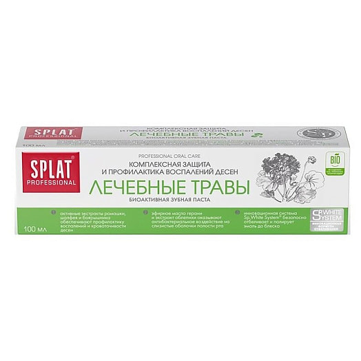 Зубная паста Splat Лечебные травы 100мл SPLAT Россия