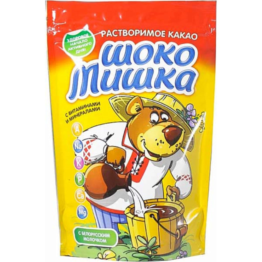 Напиток Шоко-Мишка 150г сухой растворимый на основе какао порошка АВД продакшен ООО Беларусь