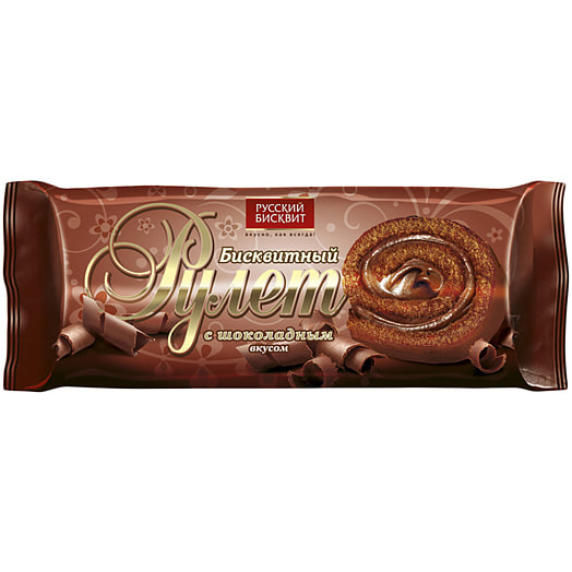 Рулет Русский бисквит 150г с шоколадным вкусом Россия