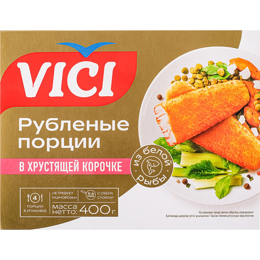 П/ф из минтая филе-кусочки в хрустящей корочке Alaska 400г обжаренный зам. Вичюнай Русь ООО Россия VICI