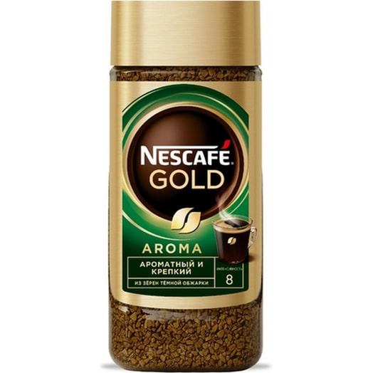 Кофе Nescafe Gold Aroma Intenso 85г растворимый с доб. молотого ООО Нестле Кубань Россия Nestle