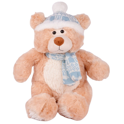 Игрушка Мишка в шапке с шарфом 33см мягконабивная арт.ST7493 Weihai Wonder Aartscrafts Co.,LTD Китай Крошка