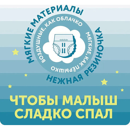 Трусики-подгузники Lovular Classic ночные XXL 15-25кг, 17шт Lovular Limited Великобритания