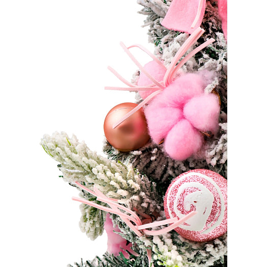 Елка декоративная Зимняя красавица (30см, розовая, S) арт.НУ-9031 Китай