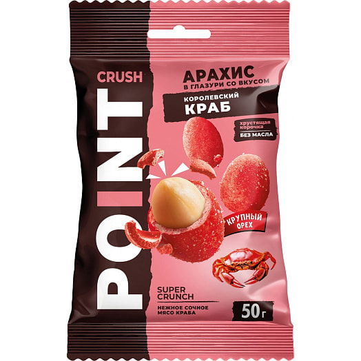 Арахис во вкусом королевского краба 50г Россия Crash Point