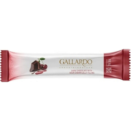 Шоколад горький Галлардо со вкусом вишни 25г Parand Chocolate Co Иран