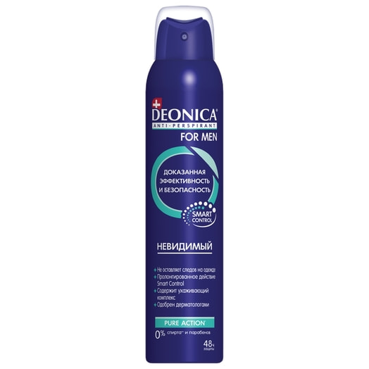 Антиперспирант 200мл пл. FOR MEN невидимый Арнест ОАО Россия DEONICA FOR MEN