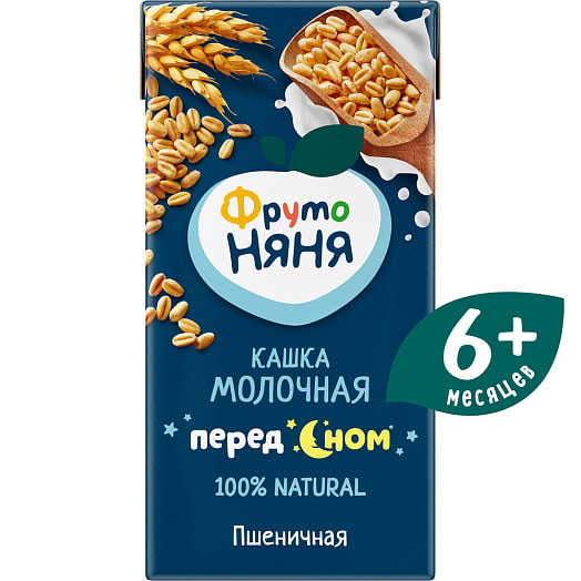 Каша молочно-пшеничная 200г т/пак с фруктозой АО Прогресс Россия Фрутоняня