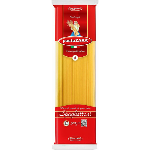 Макаронные изделия Pasta Zara 500г # 4 спагетти Россия