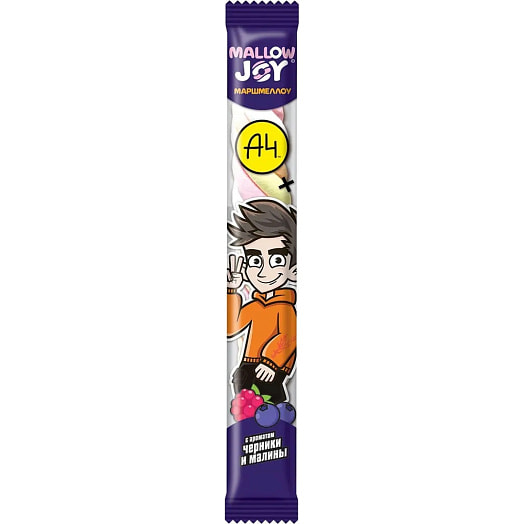 Маршмеллоу MALLOW JOY (Луана) косичка с аром черники, малины 12г ООО Конфектум Россия