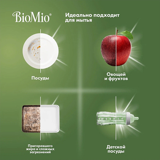 Пена для мытья посуды Bio-foam 350мл лемонграсс SPLAT Россия BIOMIO