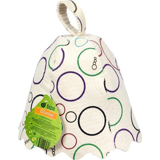 Шапка для бани и сауны с орнаментом (войлок) арт.40136 ООО Профит Китай Банные штучки