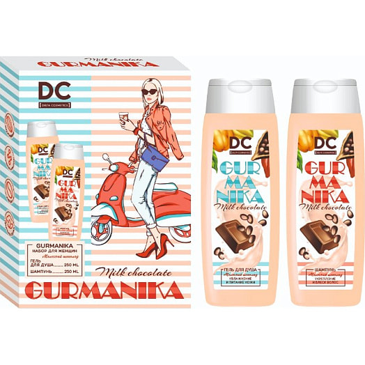 Косметический набор Молочный шоколад (гель, шампунь) Дельта парфюм Россия Gurmanika