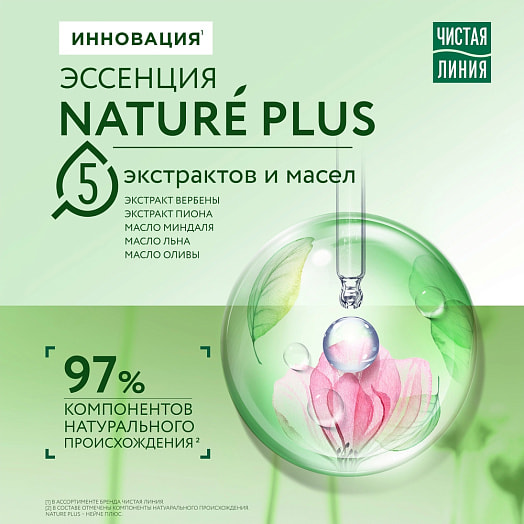 Шампунь Чистая Линия 400мл 2в1 на отваре целебных трав Россия