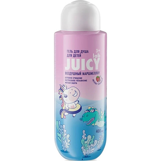 Гель для душа для детей Splat Juicy LAB Воздушный маршмеллоу 400мл Россия SPLAT